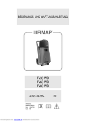 Fimap Fv30 WD Bedienungsanleitung Und Wartungsanleitung