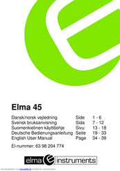 Elma Serie 45 Bedienungsanleitung