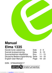 Elma Serie 1335 Bedienungsanleitung