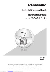 Panasonic WV-SF138 Installationshandbuch