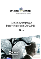 Widex Inteo IN-19 Bedienungsanleitung