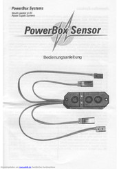PowerBox Systems Sensor Bedienungsanleitung