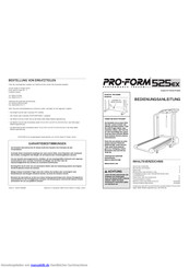 Pro-Form Perfomance Treadmill 525EX Bedienungsanleitung