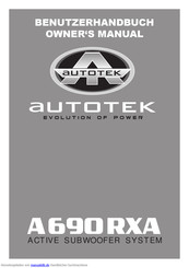 Autotek A690RXA Benutzerhandbuch