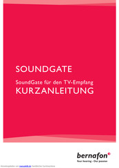 Bernafon Soundgate Kurzanleitung