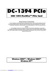 DAWICONTROL DC-1394 PCIe Handbuch