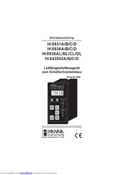 Hanna Instruments HI943500A Betriebsanleitung