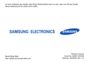 Samsung SGH-i900 Kurzanleitung