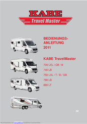 KABE Travel Master 750 B Bedienungsanleitung