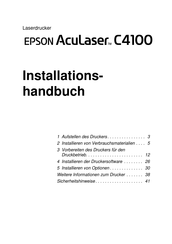 Epson Aculaser C4100 Installationsanleitung