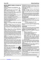 Cyrus AV8 Handbuch