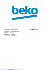 Beko CSA365K30W Handbuch