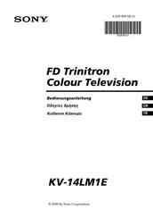 Sony FD Trinitron KV-14LM1E Bedienungsanleitung