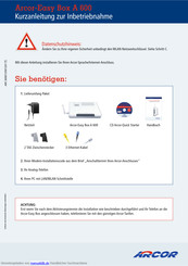 Arcor Easy Box A 600 Kurzanleitung