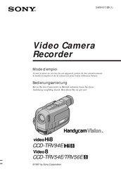 Sony Handycam Vision CCD-TRV94E Hi8 Bedienungsanleitung