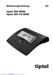 TIPTEL 350-10 ISDN Bedienungsanleitung