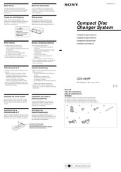 Sony cdx 444 rf Installationshandbuch