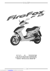 Malaguti FIREFOX F 15 Bedienungsanleitung