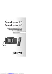 DETEWE OpenPhone 65 Bedienungsanleitung