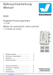 viessmann 5228 Gebrauchsanleitung
