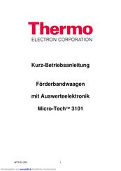 Thermo Micro-Tech 3101 Kurzanleitung
