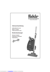 Fakir Speedy Gebrauchsanleitung