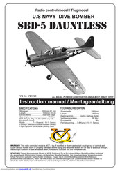 Radio control model SBD-5 Dauntless Montageanleitung