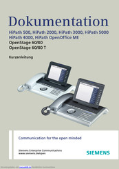 Siemens HiPath 5000 Kurzanleitung