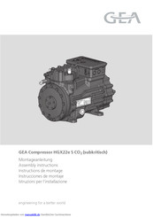 GEA HGX22e/130-4 S CO2 Montageanleitung