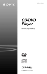 Sony DVP-PR30 Bedienungsanleitung