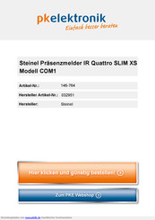 STEINEL IR Quattro Slim XS COM1 Information