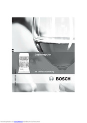 Bosch SHI45M65EU Gebrauchsanleitung