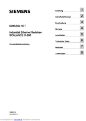 Siemens SIMATIC NET SCALANCE X310 Kompaktbetriebsanleitung
