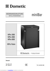 Dometic miniBar HiPro 6000 Bedienungsanleitung