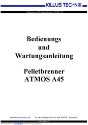 ATMOS A45 Bedienungs- Und Wartungsanleitung