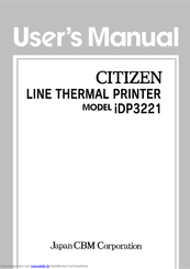 Citizen iDP3221PF Bedienungsanleitung