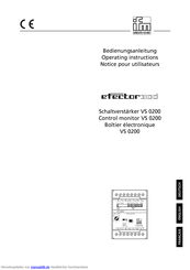 IFM Electronic VS 0200 Bedienungsanleitung