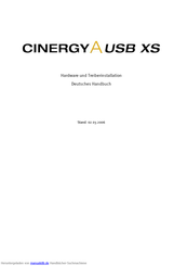 TerraTec Electronic Cinergy A USB XS Handbuch