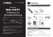 Yamaha RX-V471 Anleitung Zur Schnelleinrichtung