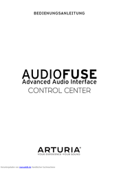 Arturia Audiofuse control center Bedienungsanleitung