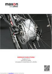 Maxon BIKEDRIVE Gebrauchsanleitung
