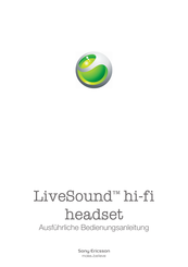 Sony Ericsson LiveSound Bedienungsanleitung