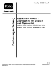 Toro REELMASTER 4000-D Bedienungsanleitung