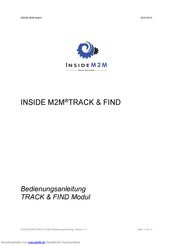 INSIDE M2M TRACK & FIND Bedienungsanleitung