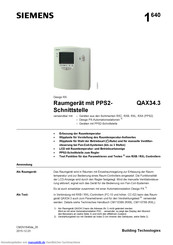 Siemens QAX34.3 Handbuch