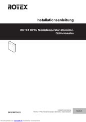 Rotex RK2CB07CAV3 Installationsanleitung