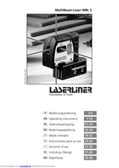 LaserLiner MultiBeam-Laser MBL 5 Bedienungsanleitung