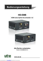 U.T.E. electronic HD-EMB Bedienungsanleitung