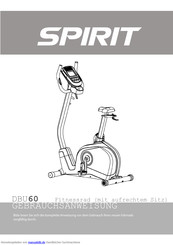 Spirit DBU60 Gebrauchsanweisung