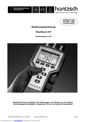 Hontzsch flowtherm NT Bedienungsanleitung